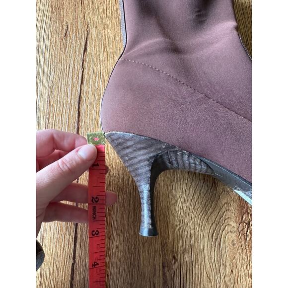 Bandolino Vtg Stlye Brown Kitten Heel Booties Size 7.5 - Picture 7 of 7